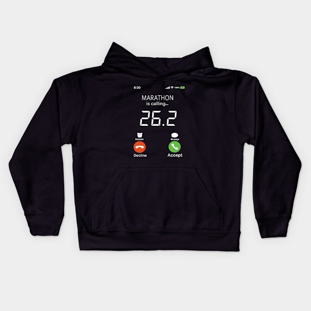 26.2 Marathon Is Calling Kids Hoodie by thexsurgent